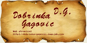 Dobrinka Gagović vizit kartica